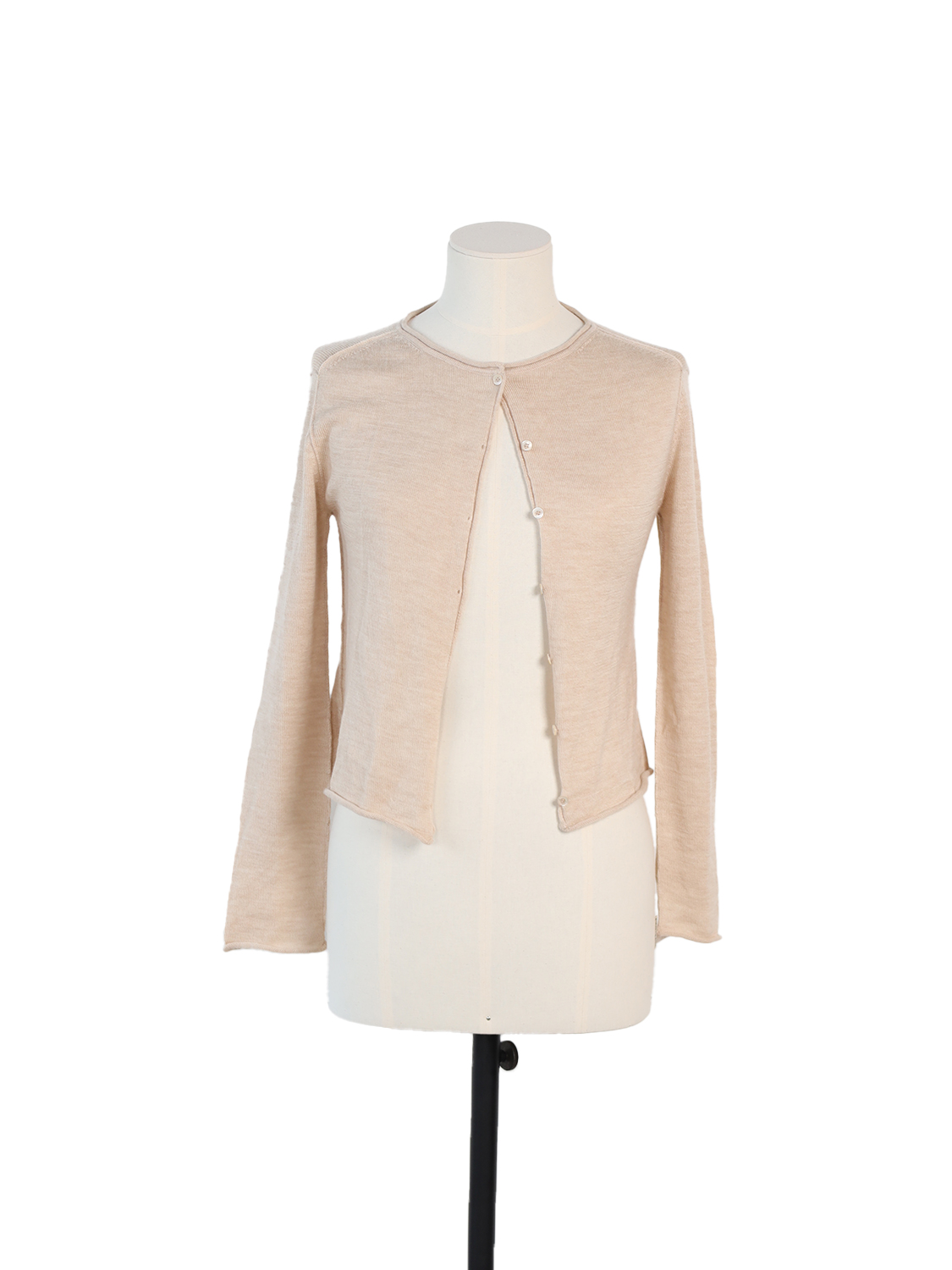 Lightweight cardigan in a wool-cashmere blend