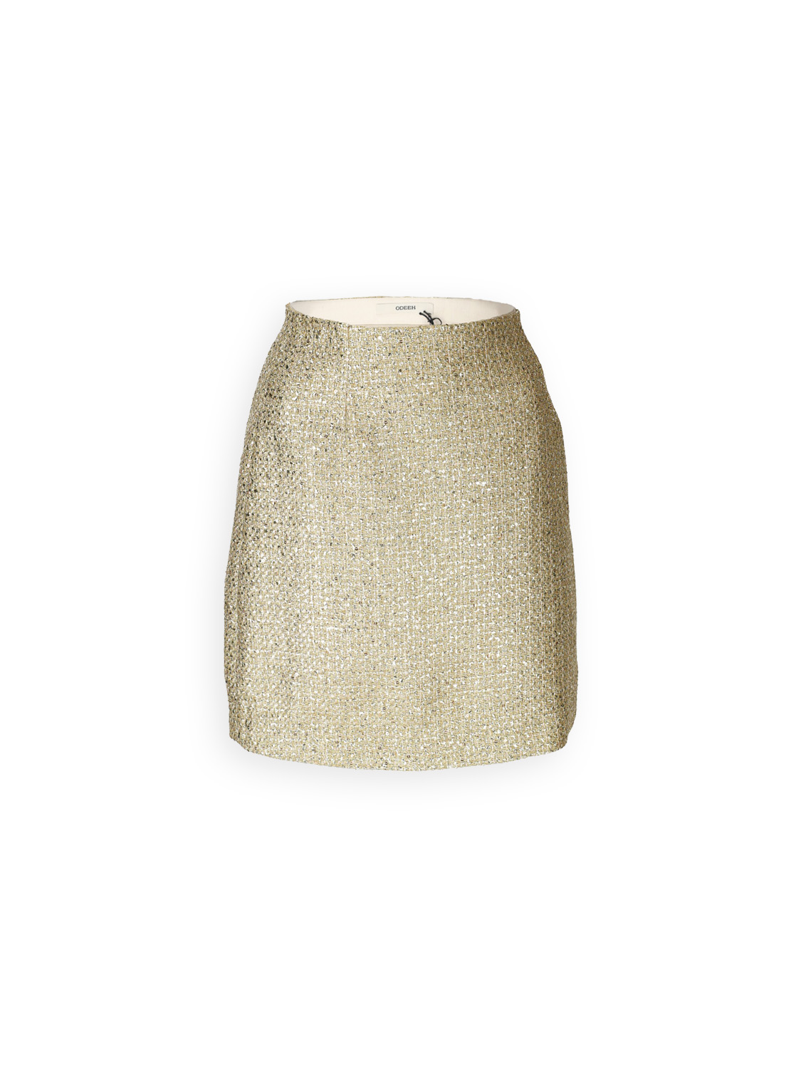 Odeeh Gold Brocade - Brocade mini skirt with lurex details  gold 34