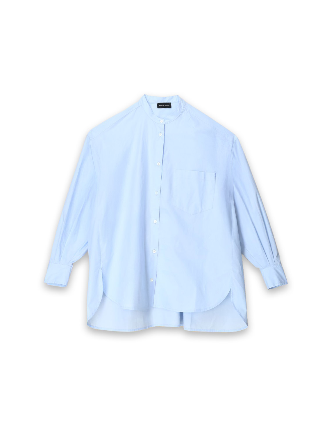 Roberto Collina Stampata – Bluse aus Baumwoll-Seiden-Mix navy M