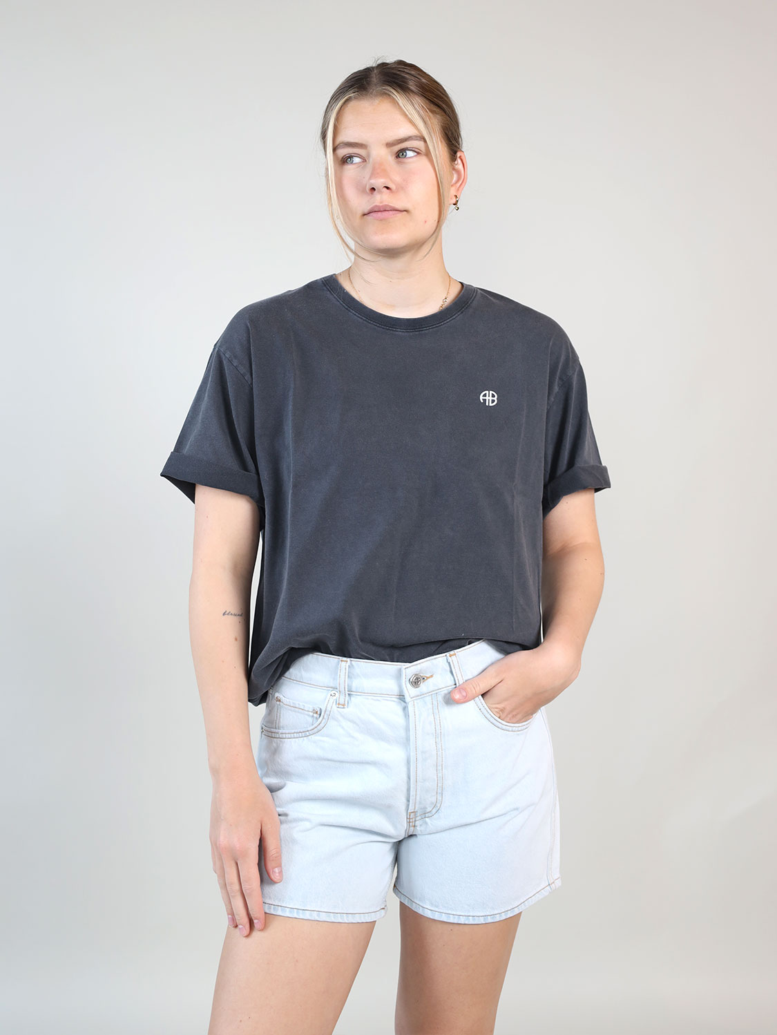 Anine Bing Rudy – Shirt with back print grey XS