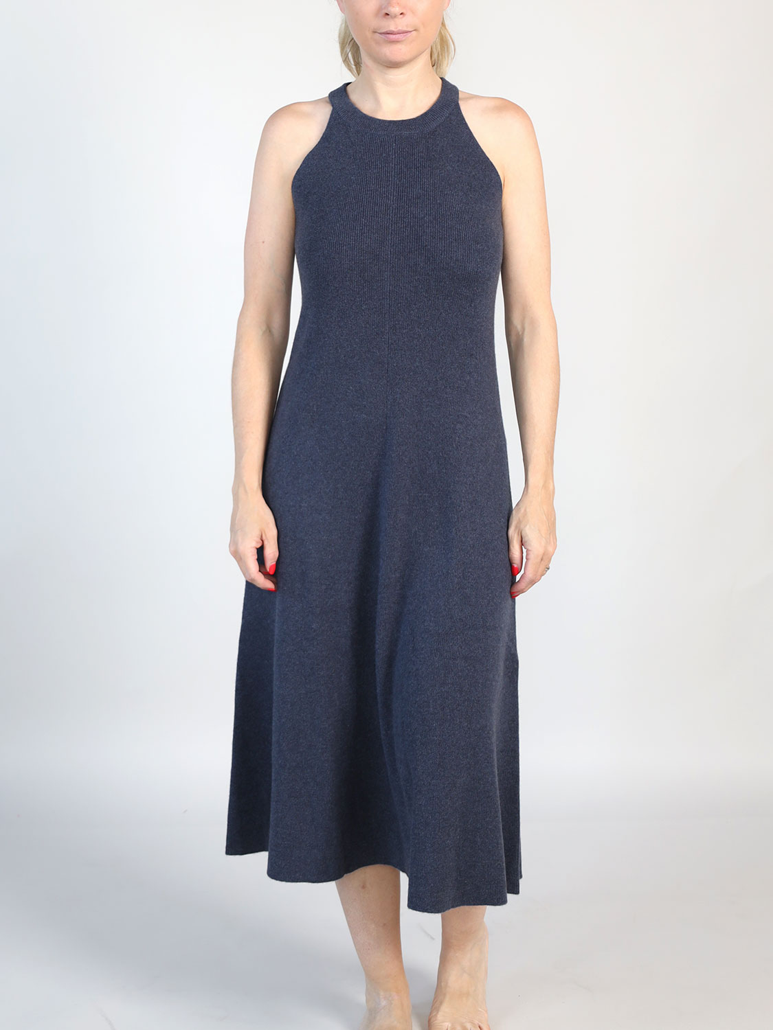 Lisa Yang Patricia – Sleeveless midi dress marine XS/S
