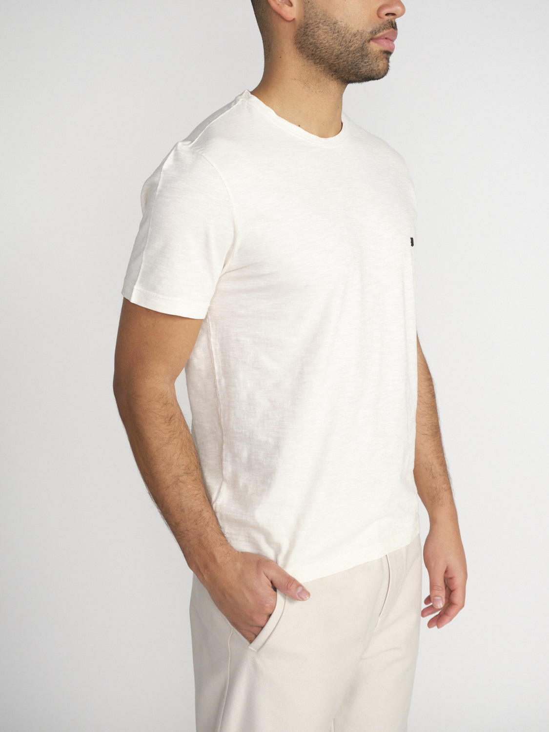 Dondup Lightweight cotton T-shirt  creme XXL