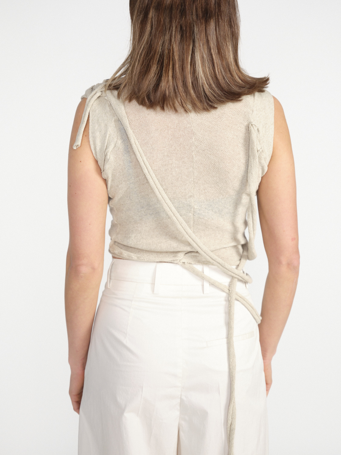 Ottolinger Deconstructed linen top   beige XS