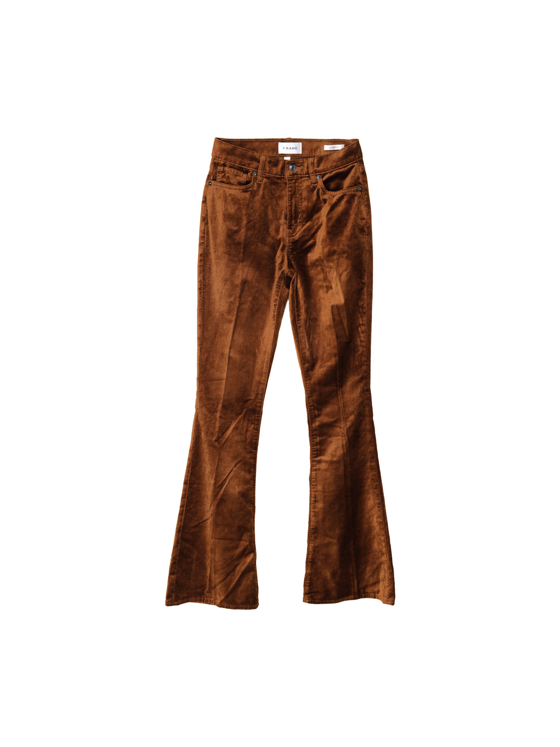 Le High Flare – Samtige Hose mit Schlag  