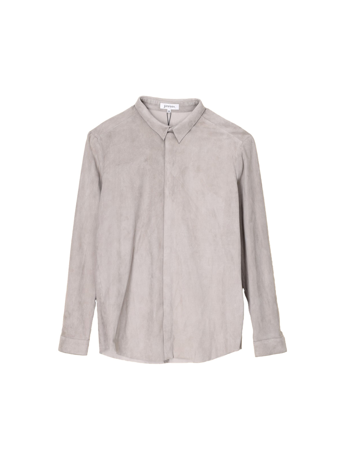 jitrois Wander - Camicia in pelle scamosciata elasticizzata   creme 50