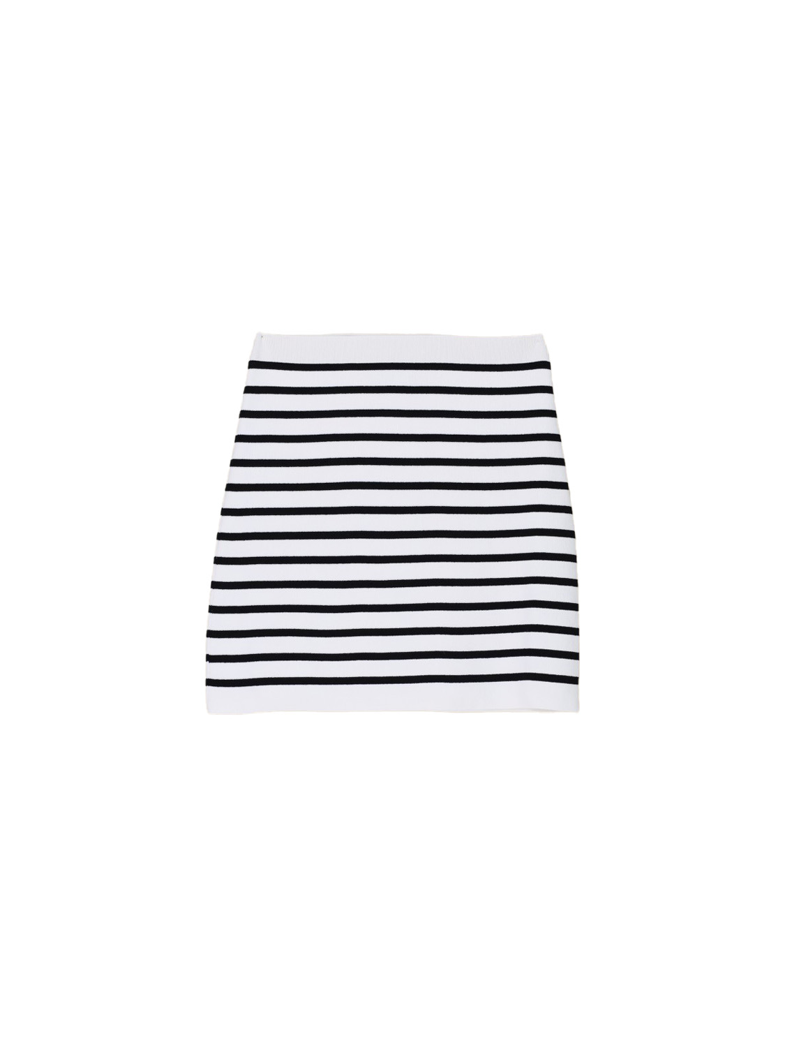 Riga stretchy mini skirt with a striped pattern 