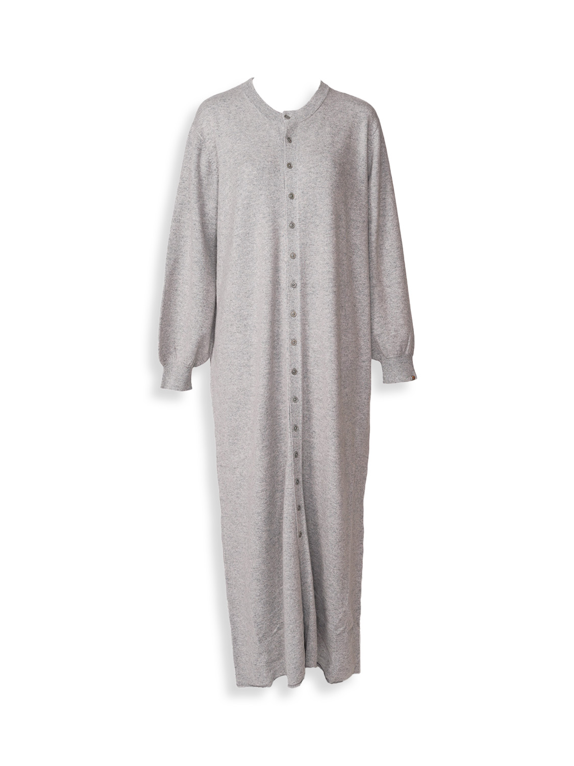 n° 281 Santa - Knitted dress with button placket in cashmere