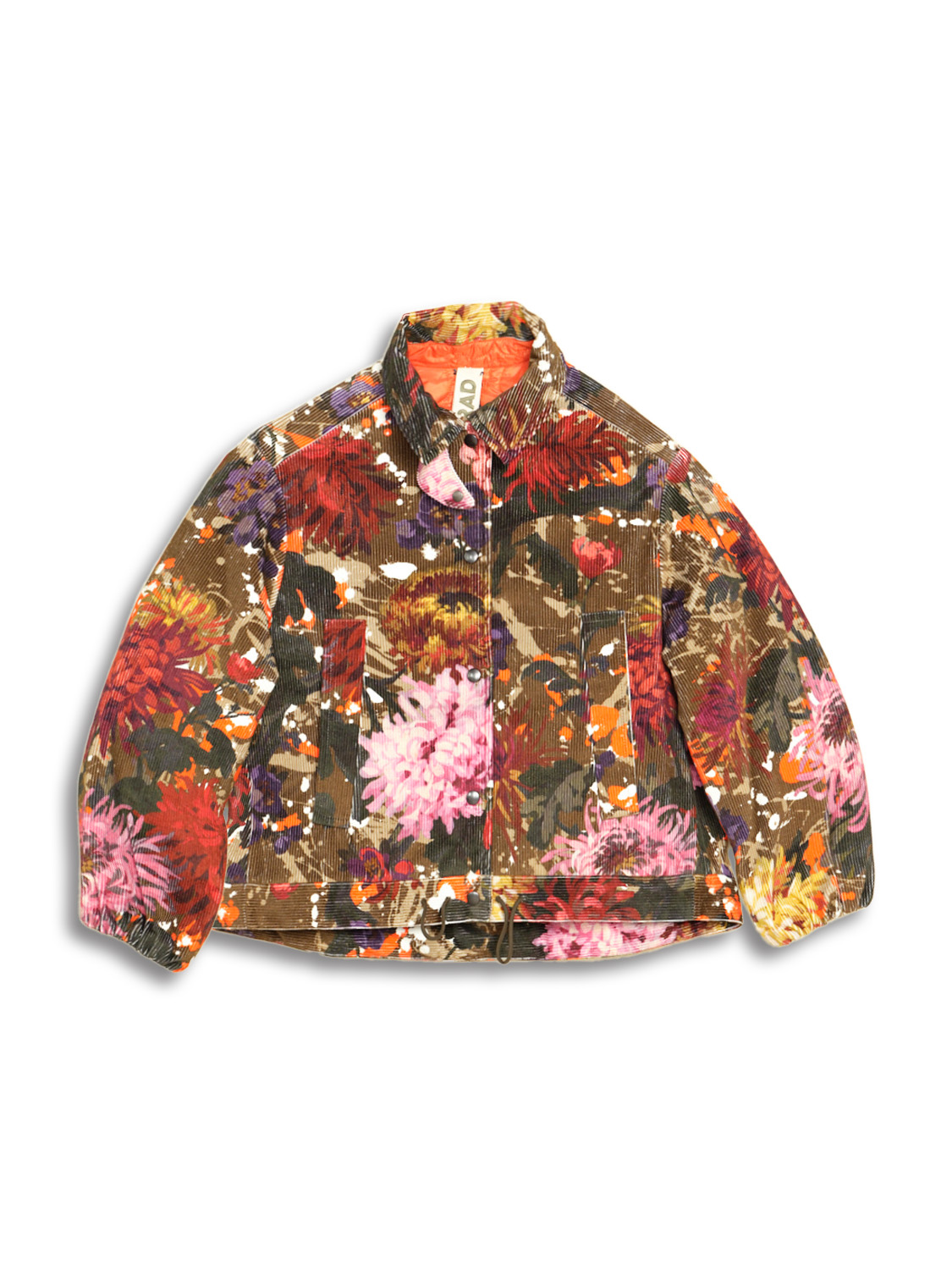 Bomber jacket with floral print