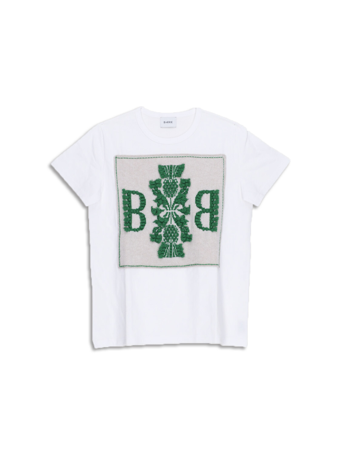 Barrie Barrie - Thistle - T - Shirt avec logo écusson grün XS