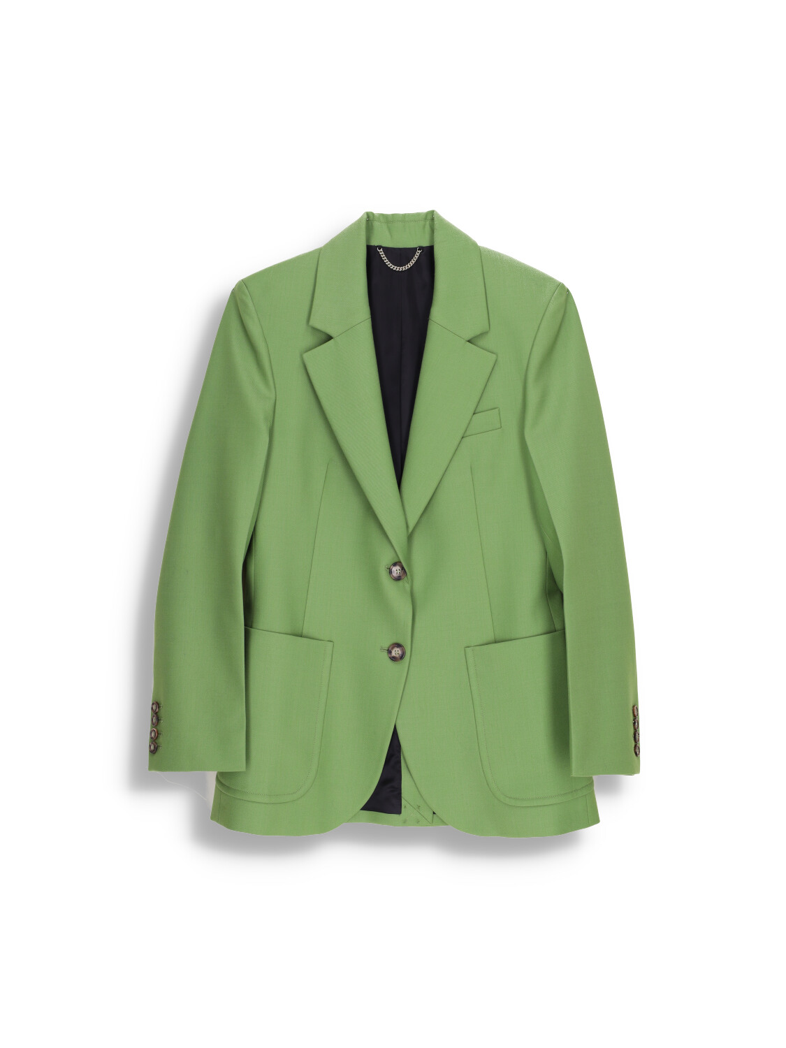 Victoria Beckham Patch Pocket - Classic blazer with patch pockets green 40