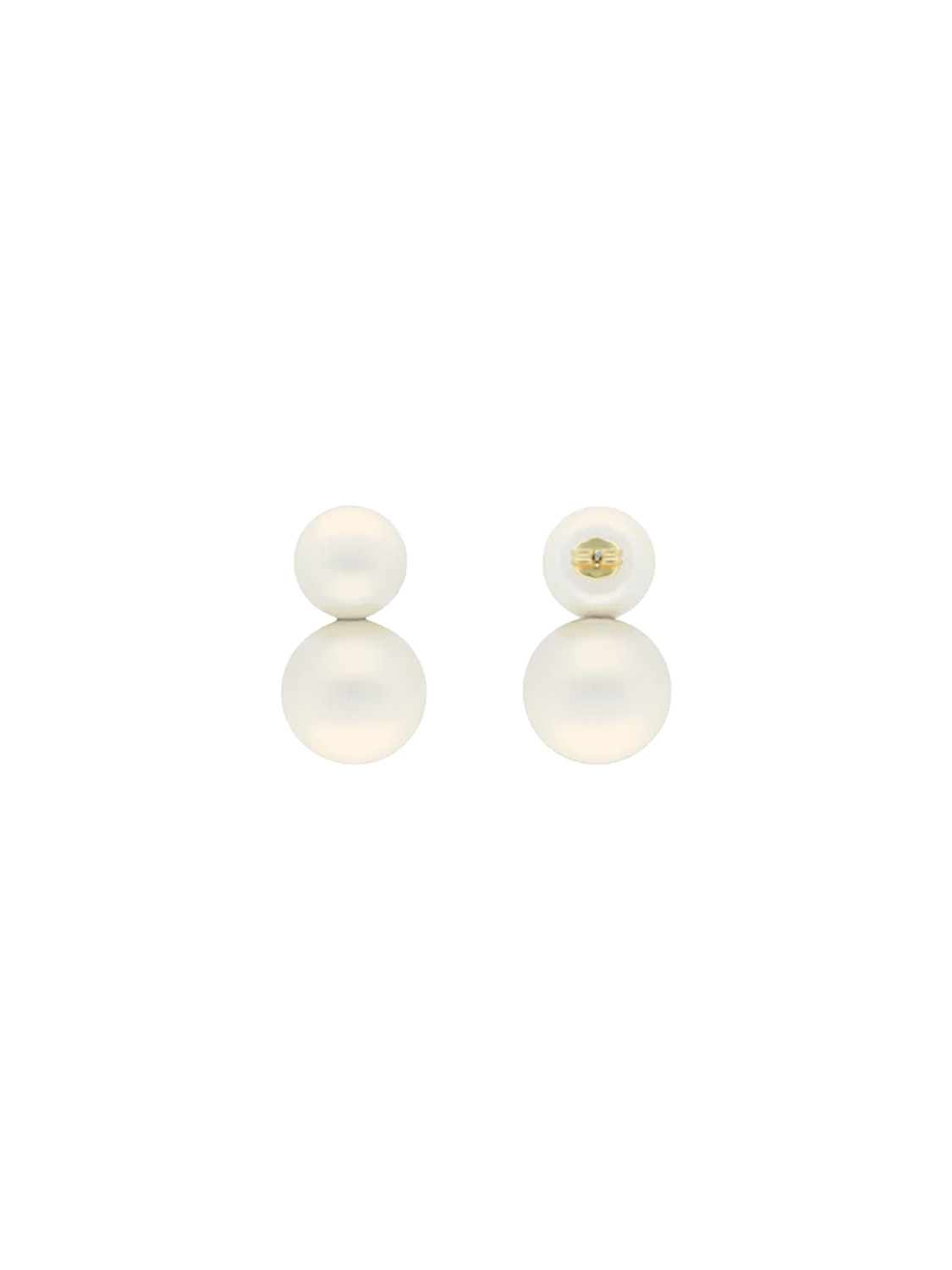 Vanessa Baroni Double Pearl earrings  white One Size