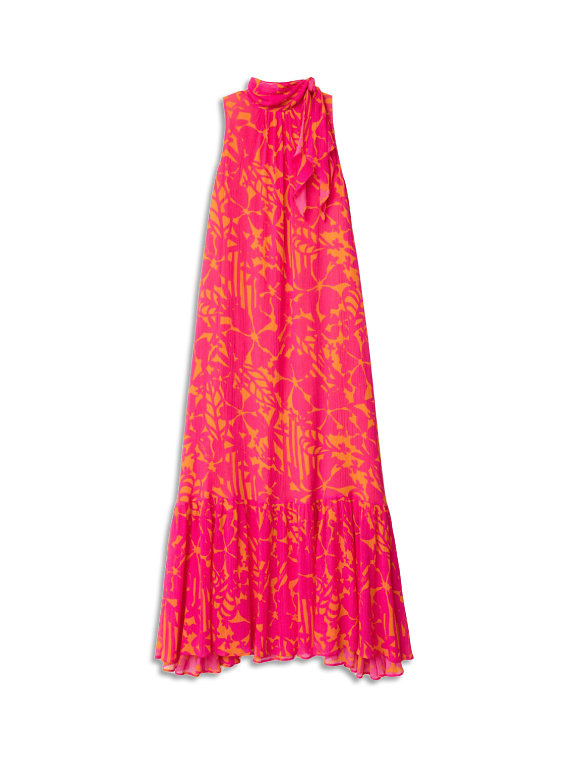Clara Printed - Silk-cotton blend maxi dress