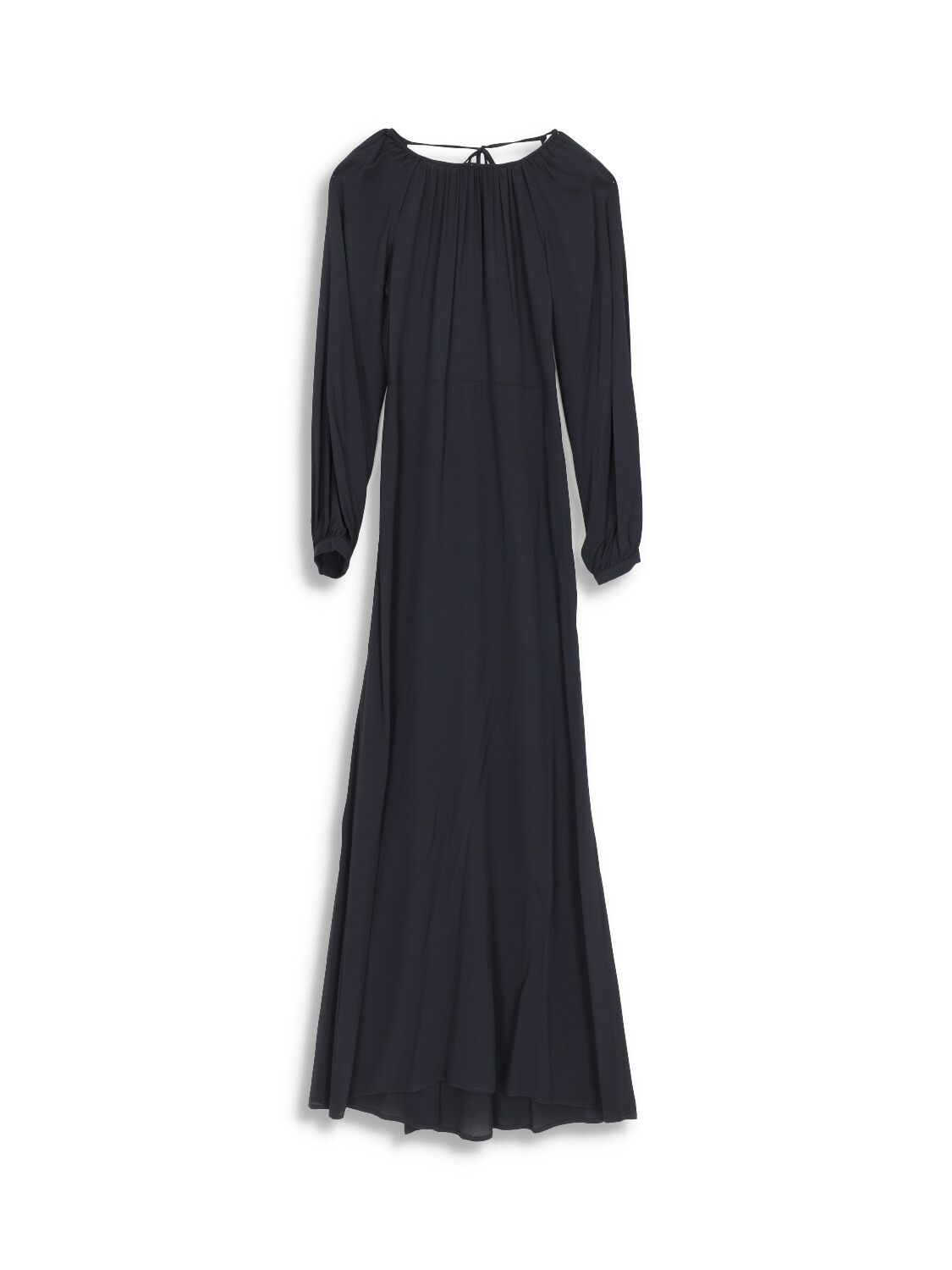Flowing maxi dress with back neckline