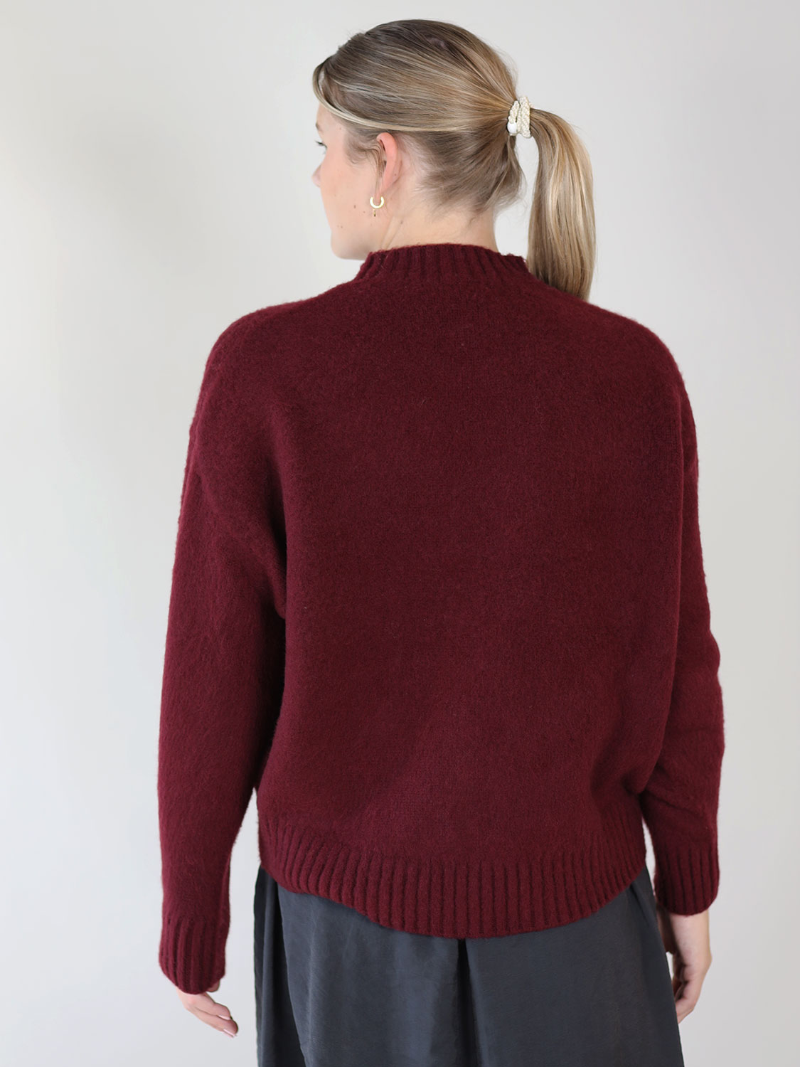 Avant Toi Merino wool sweater bordeaux S