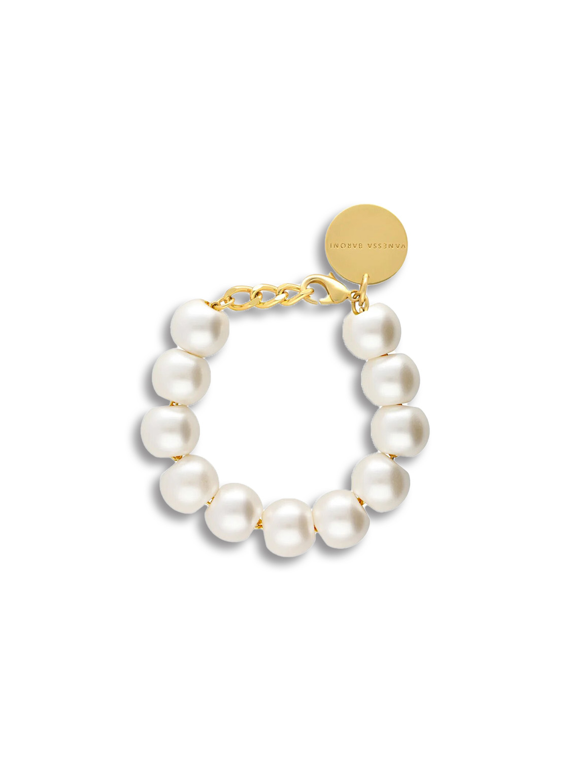 Beads Bracelet Pearl - Bracelet in ball design in pearl optics