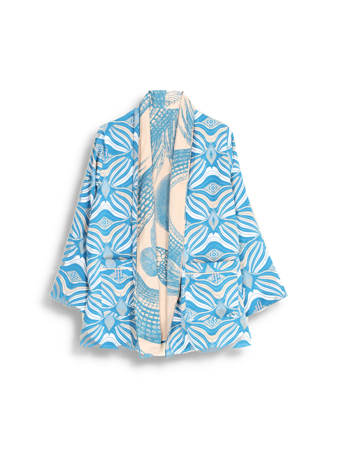 Kimono Mature Calice - Silk kimono with print design