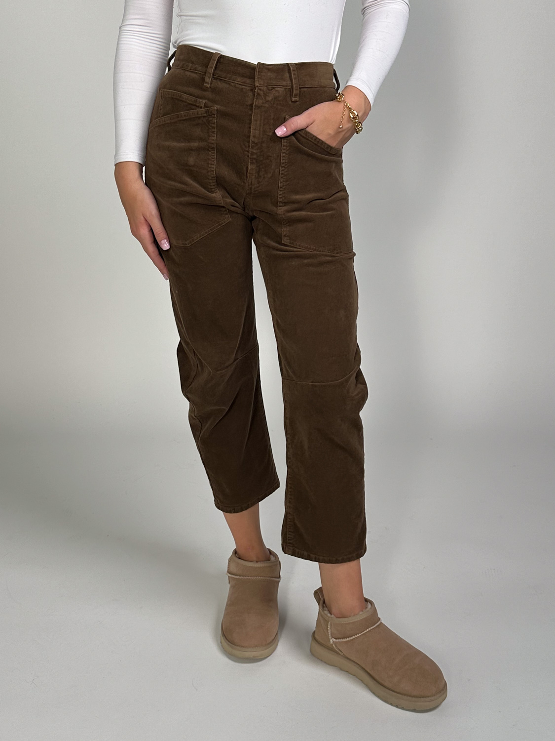 Nili Lotan Shon Pant – trousers made of corduroy brown 40 Nili Lotan Shon Pant – trousers made of corduroy brown 40