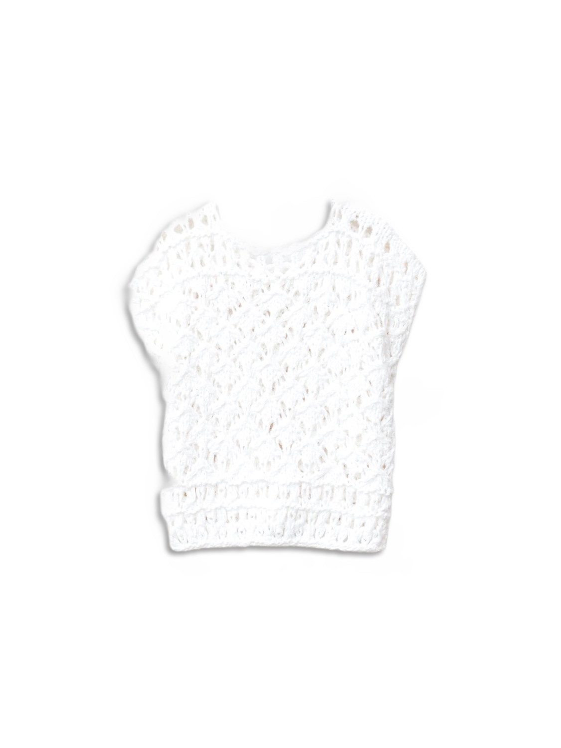 Nolara - chunky knit sweater in perforated knitted cotton look