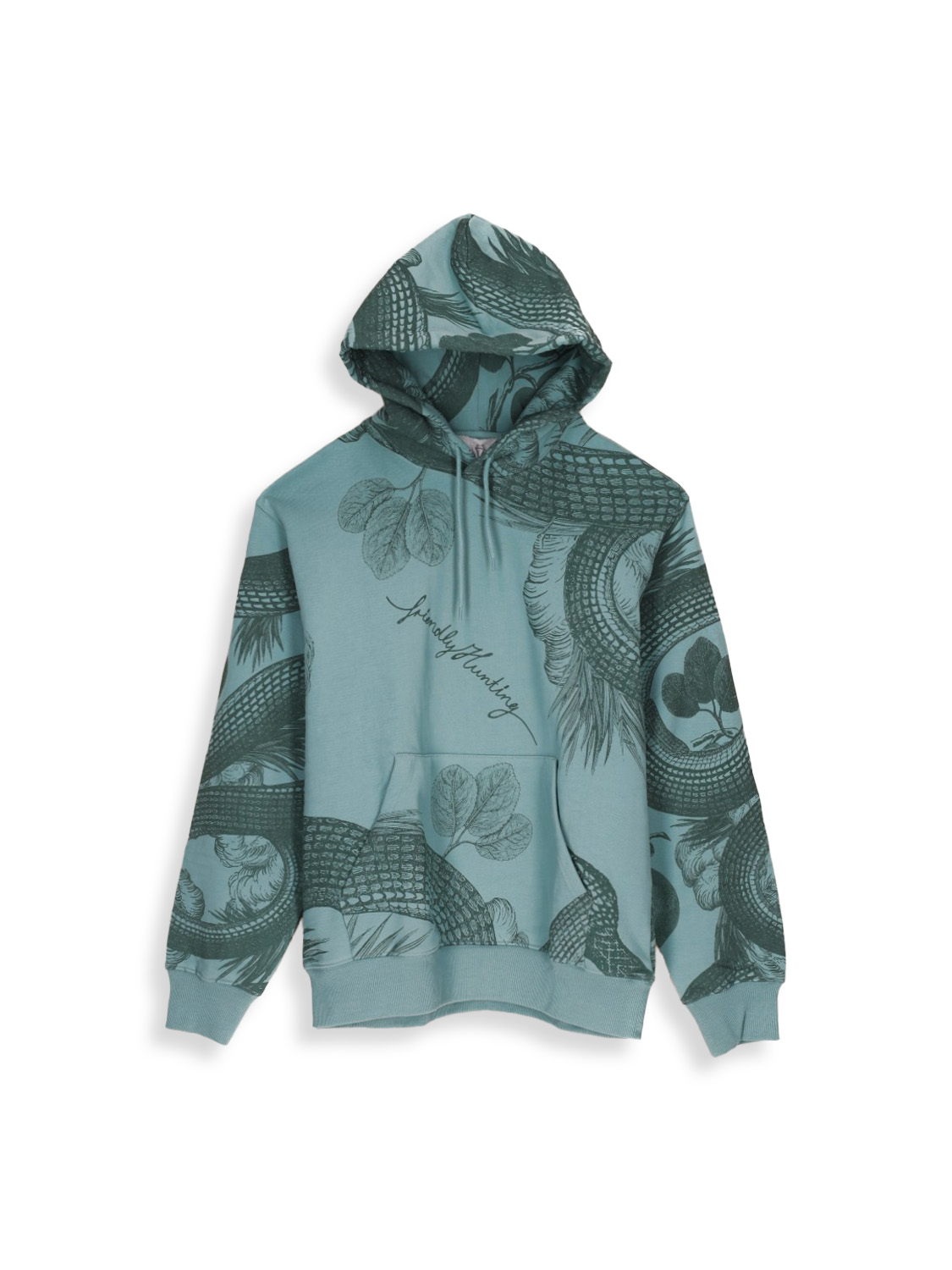 Hoodie Omen Print Garden Eden – Kapuzenpullover aus Baumwolle mit Allover-Print  