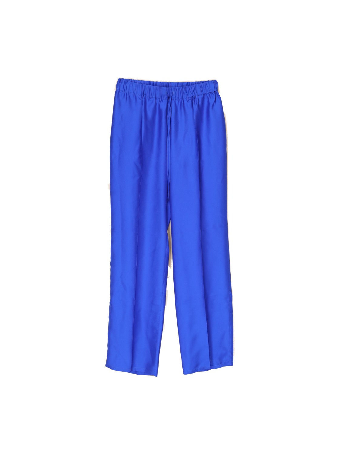 Dawid Tomaszewski Pleated trousers made of silk  blue 38
