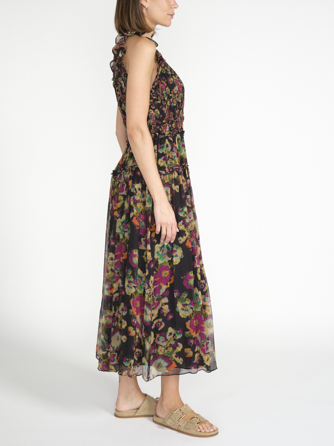 Ulla Johnson Elea dress with floral print 36 multi Ulla Johnson Elea dress with floral print 36 multi