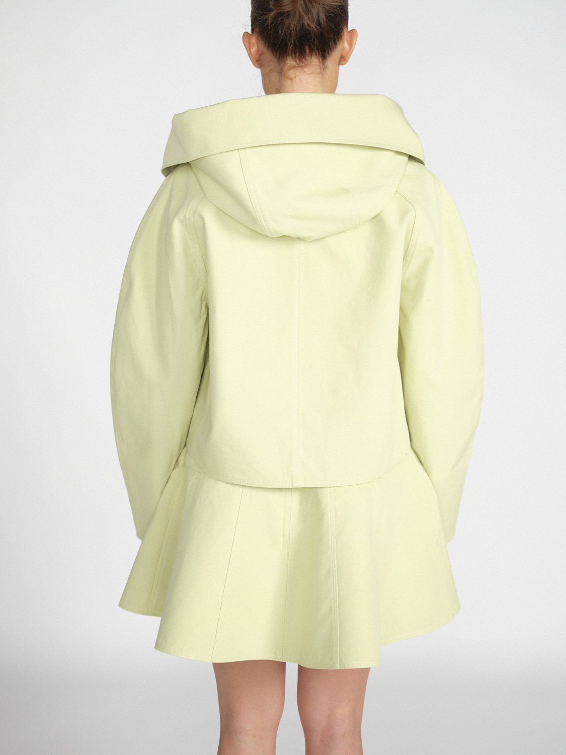 Ulla Johnson Yves Jacket – Cropped Jacke im Anorak-Stil aus Baumwoll-Mix	  grün S