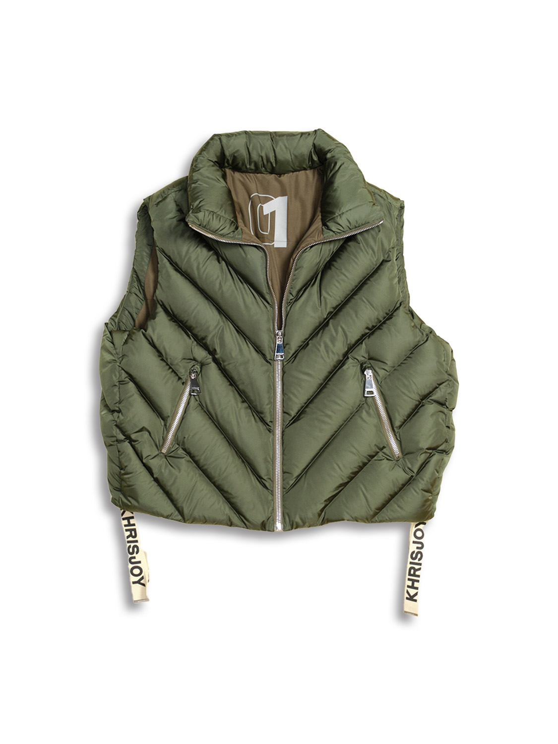 Oversize Pile Vest - Gilet surdimensionné avec bandes logo