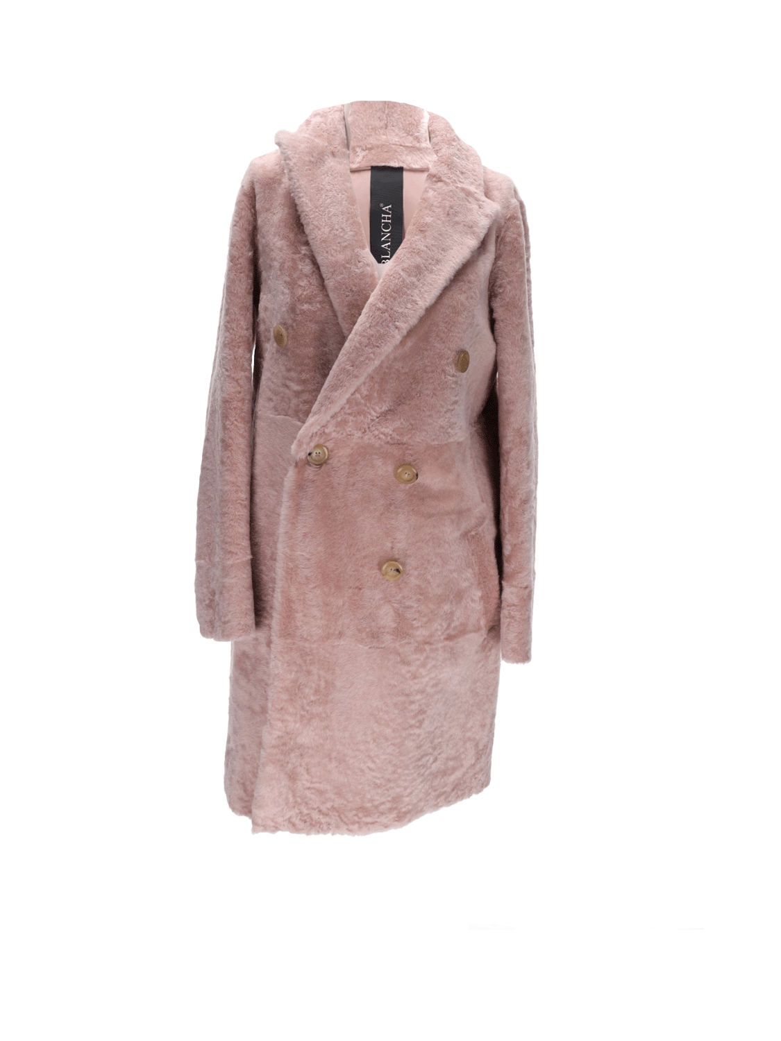 Per una double breasted faux fur coat hotsell