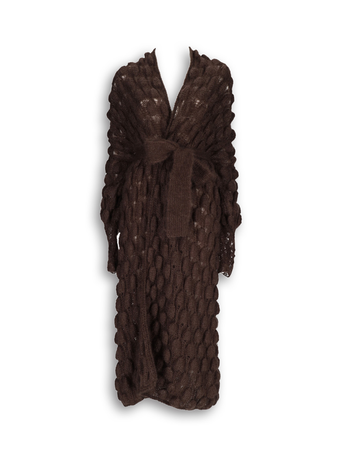 Emma Aline Lace Coat - Angora wool and silk cardigan