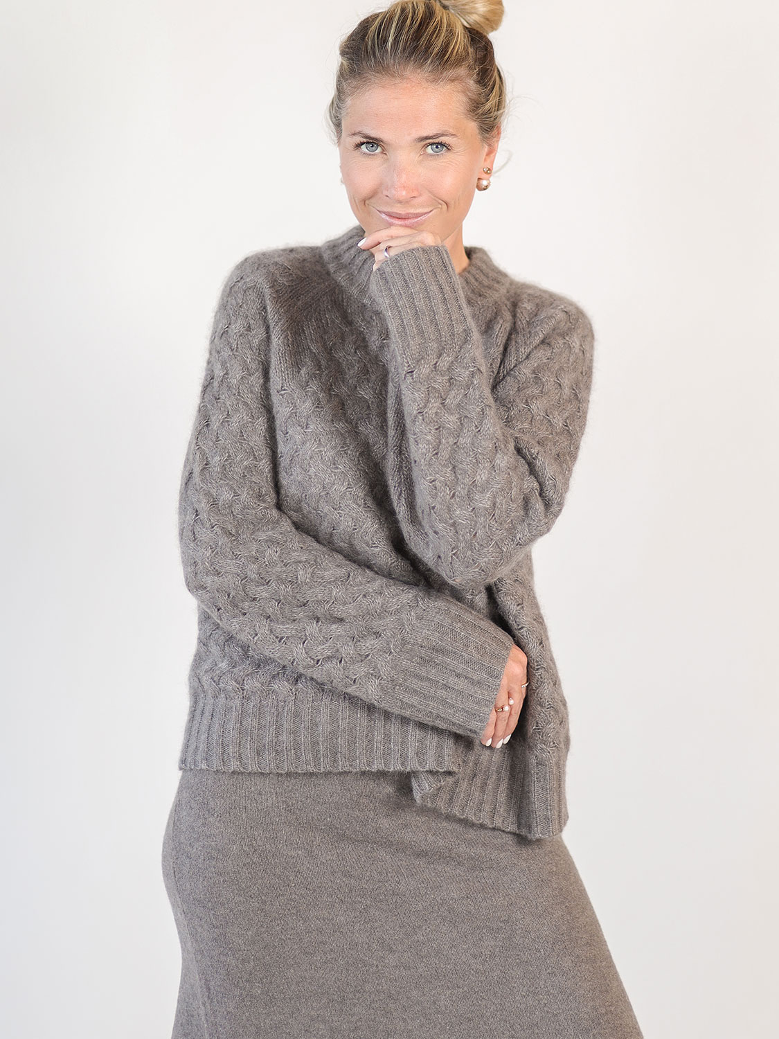 LU Ren Bates - Knitted sweater  taupe XS