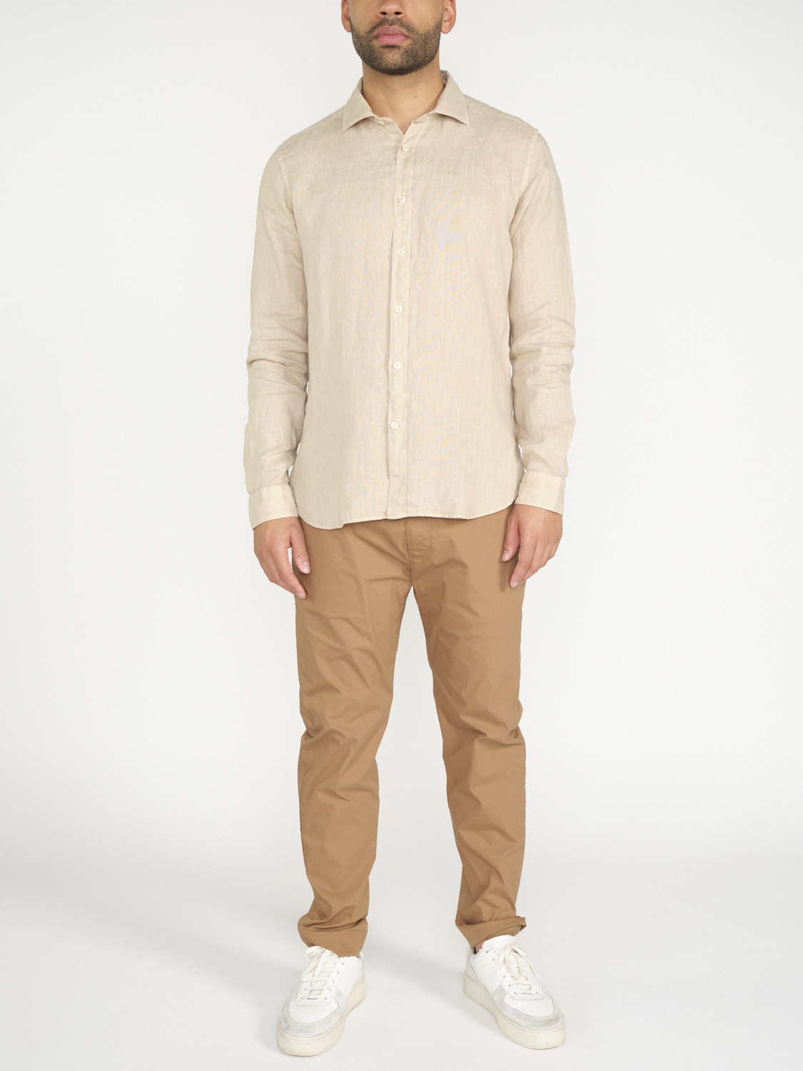 Tintoria Mattei 954 Linen shirt  beige M