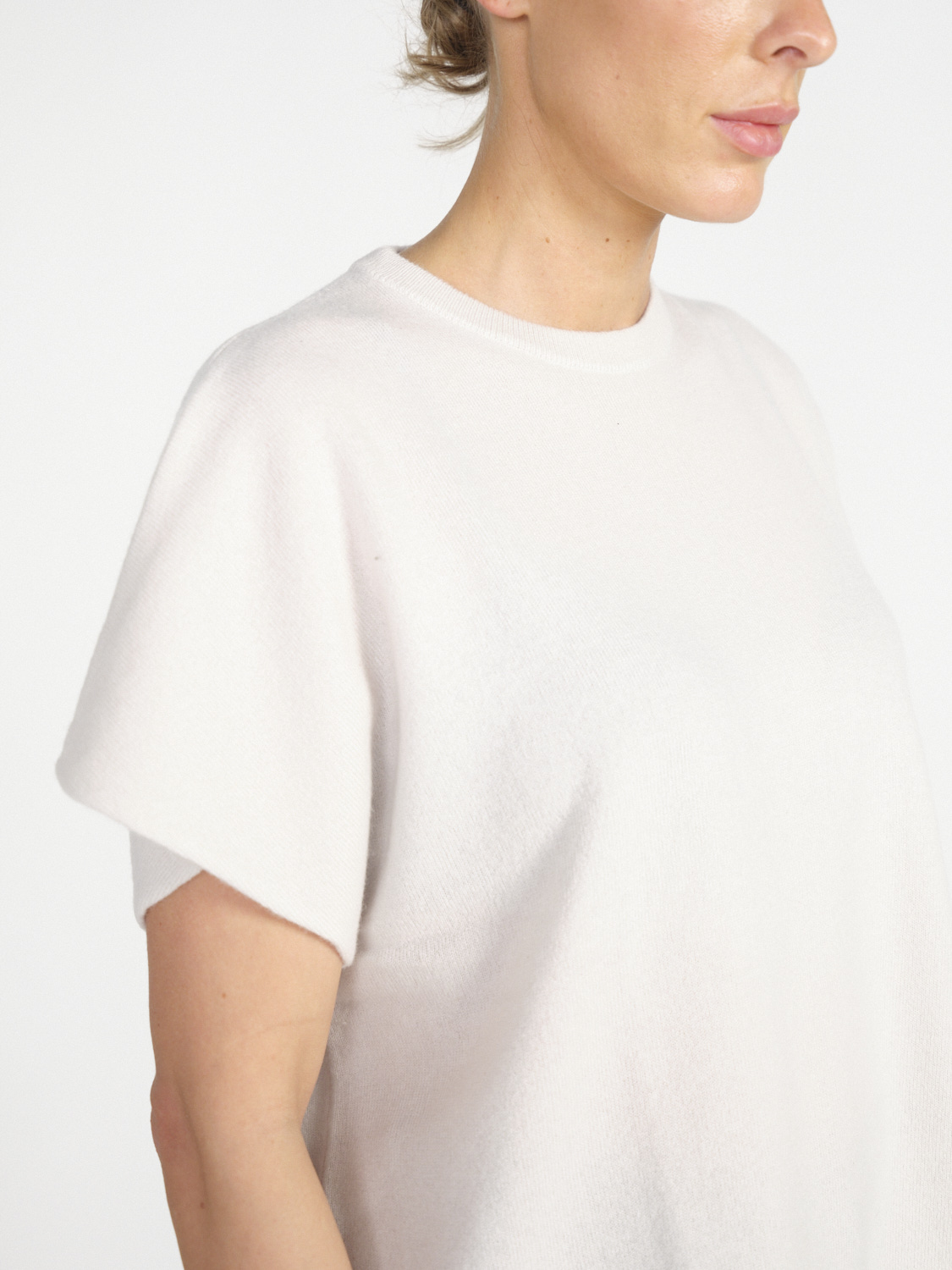 Extreme Cashmere Alma – Ärmelloses Oversized Shirt aus Cashmere   creme Taille unique