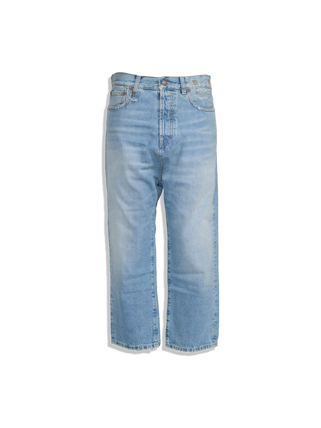 R13 Tailored Drop – Jeans mit tiefem Schritt blau 25