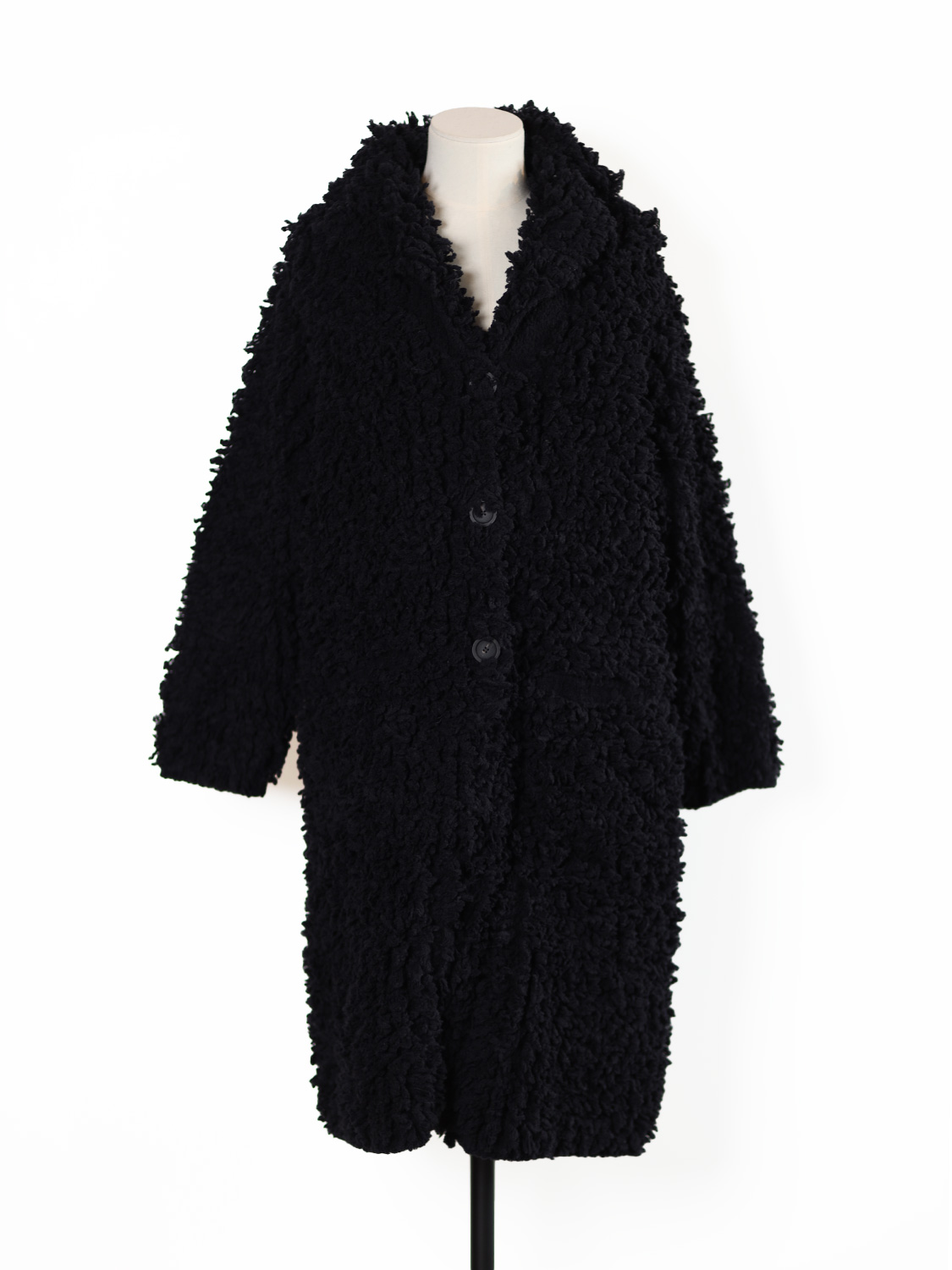 Iris von Arnim Gudny – langer Wollmantel  schwarz XS/S