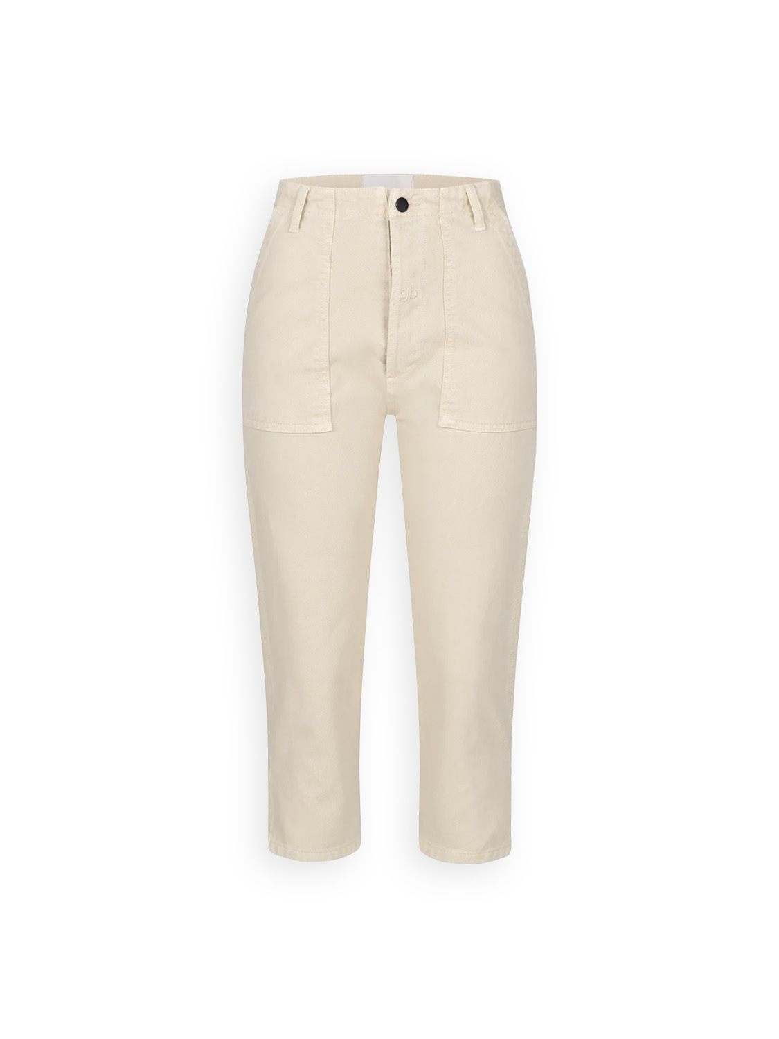 Gitta Banko Pants Harlow -stretchy cotton trousers in ¾ length  beige XS/S
