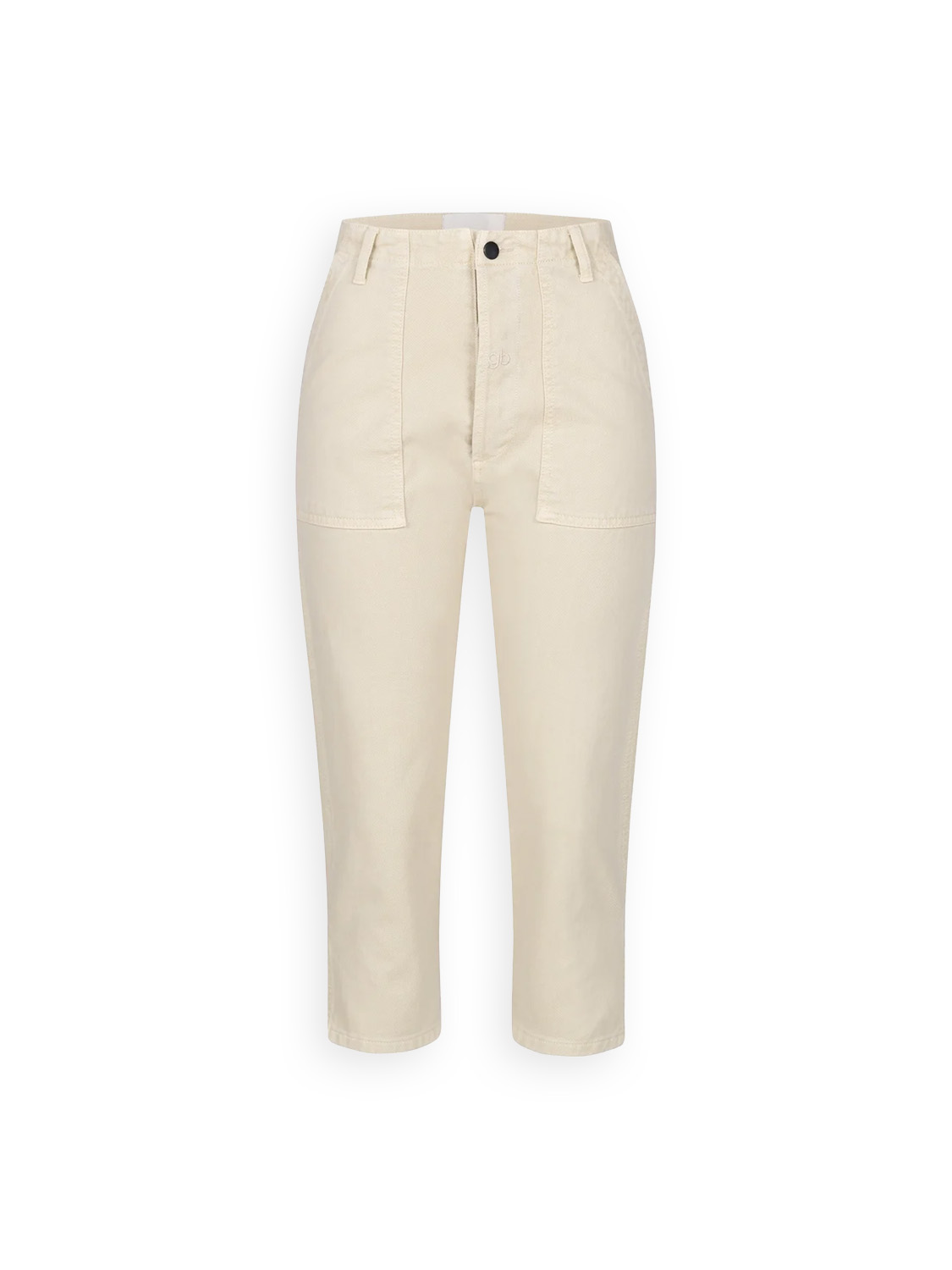 Gitta Banko Pantalones Harlow -pantalones tres cuartos de algodón elástico   beige XS/S