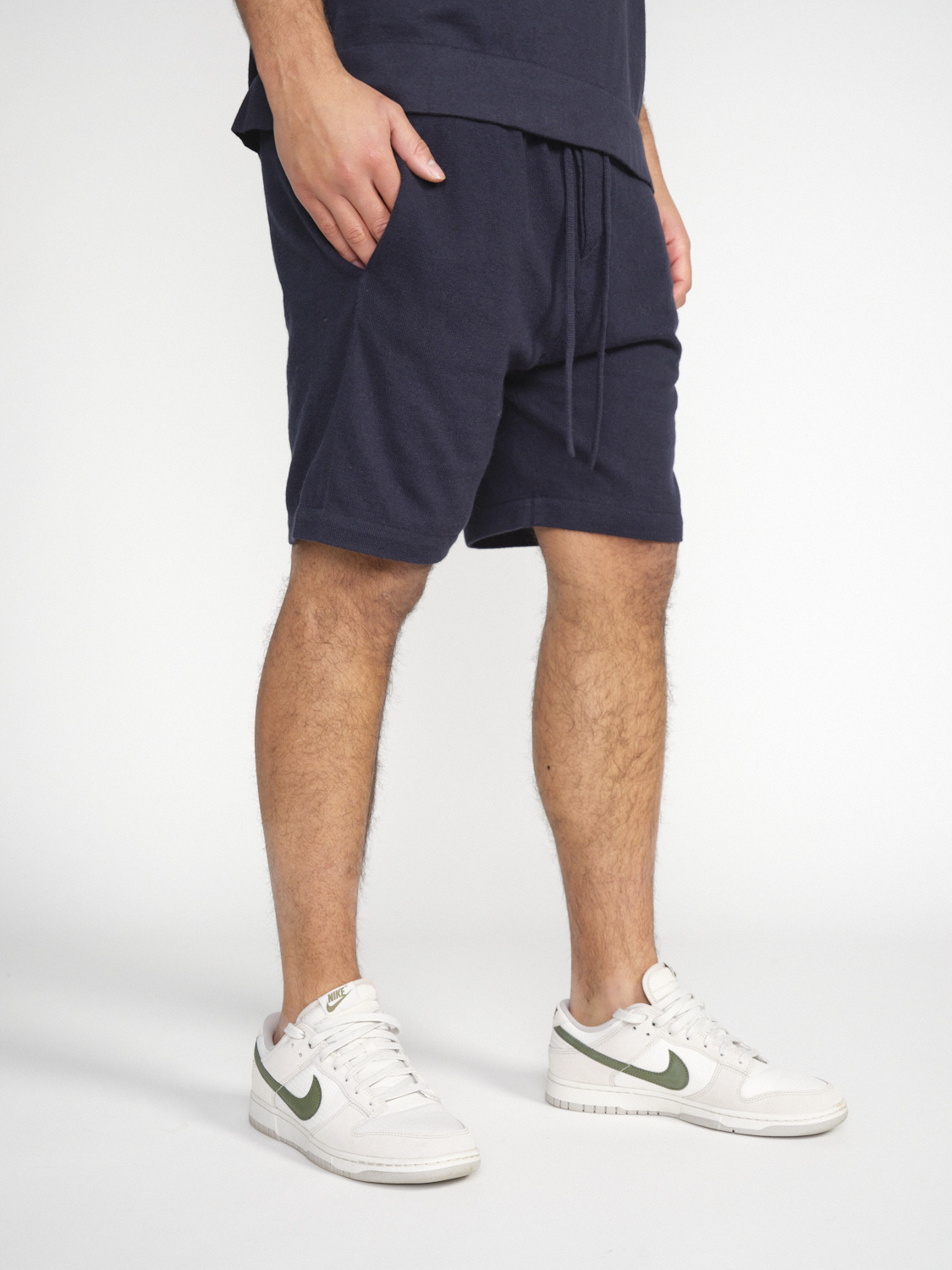 friendly hunting CC Hove -  Shorts made from a cotton-cashmere blend  marine M