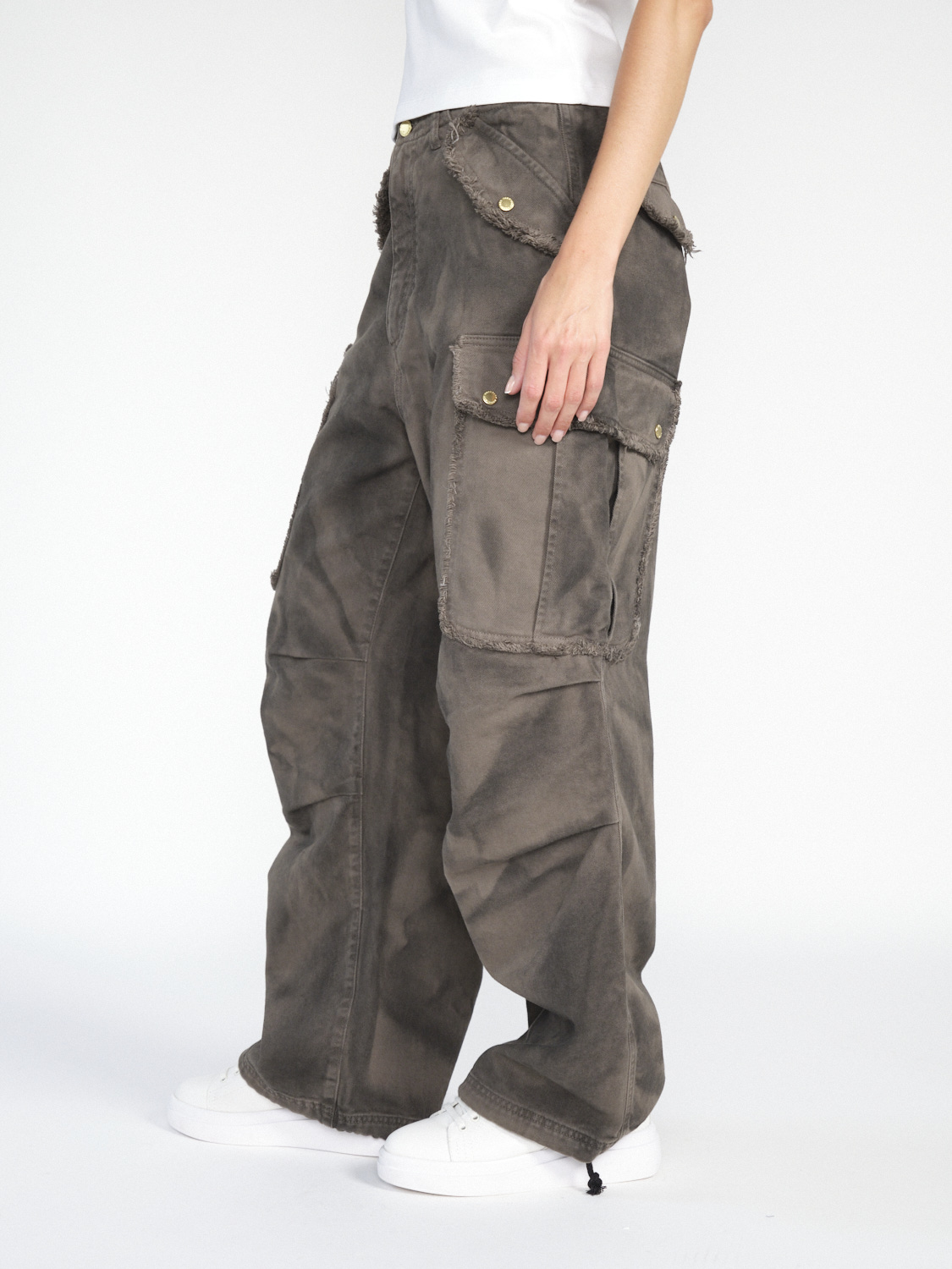 Darkpark Vivi Denim – oversized cotton jeans  khaki 27