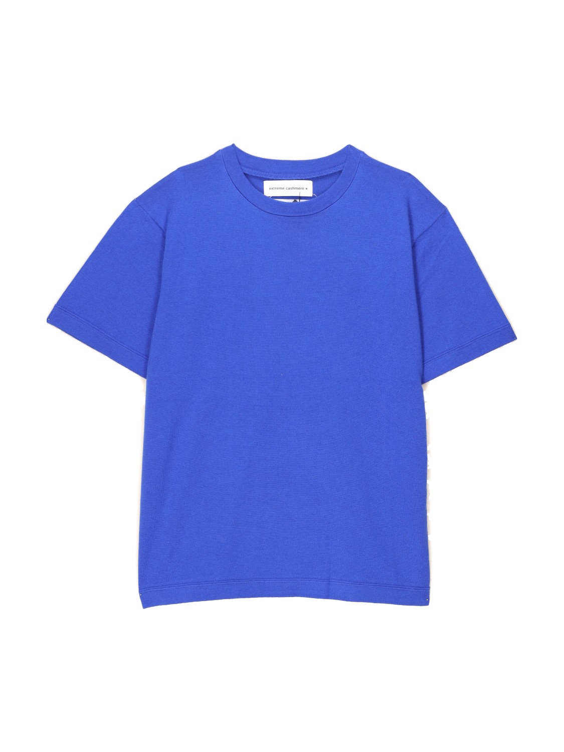 Extreme Cashmere N° 268 Cuba – Boxy-T-Shirt aus Baumwoll-Kaschmir-Mix   grün One Size
