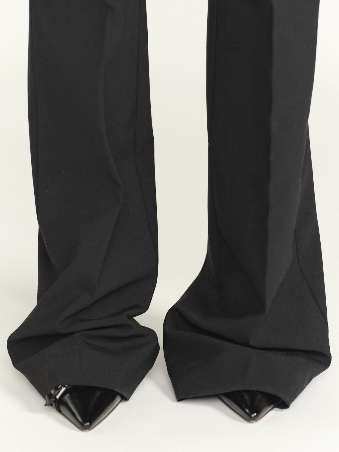 Dondup Pantalón plisado de pernera ancha   negro 42