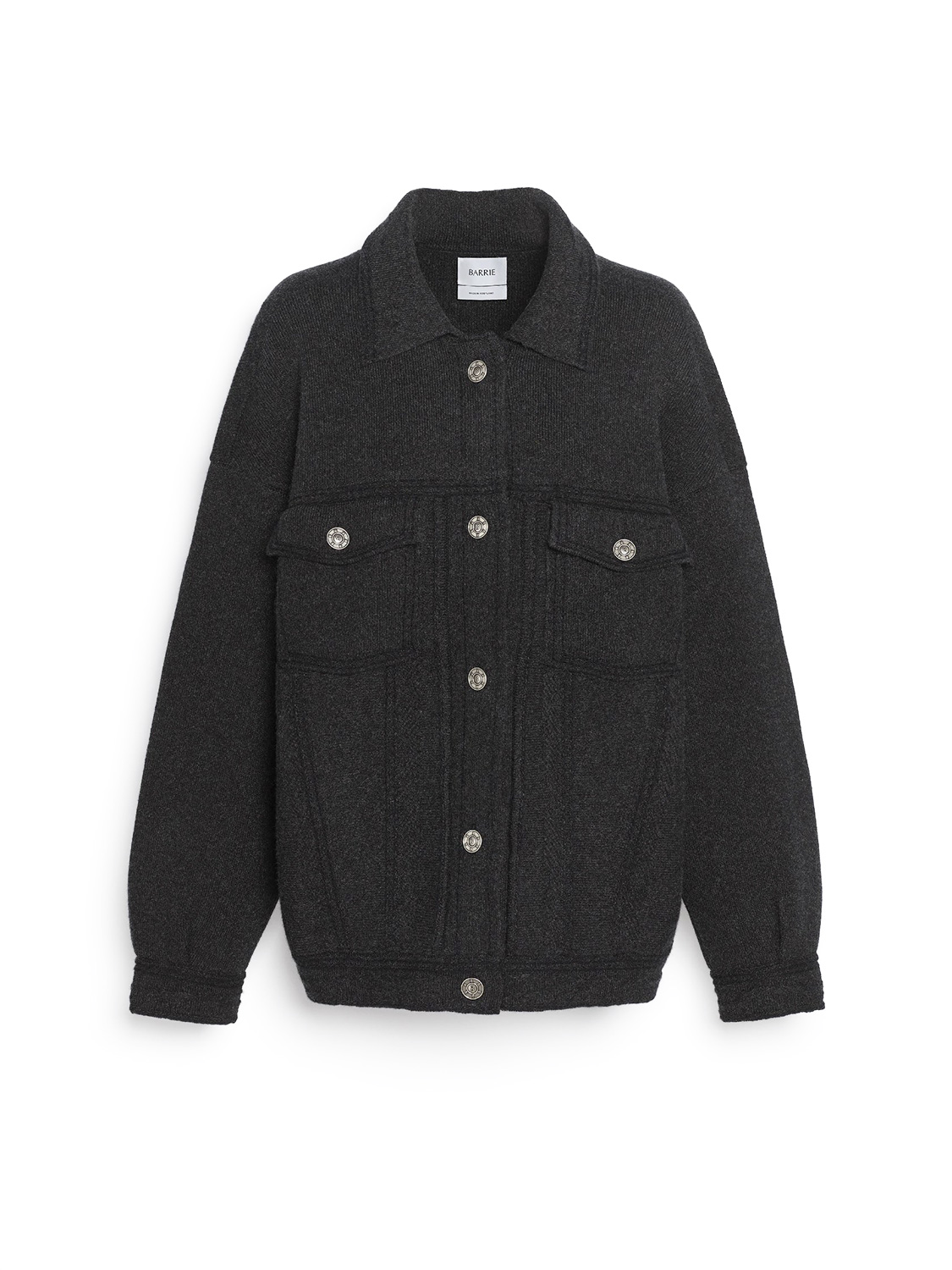 Oversized Jacke aus Cashmere-Baumwoll-Mix 