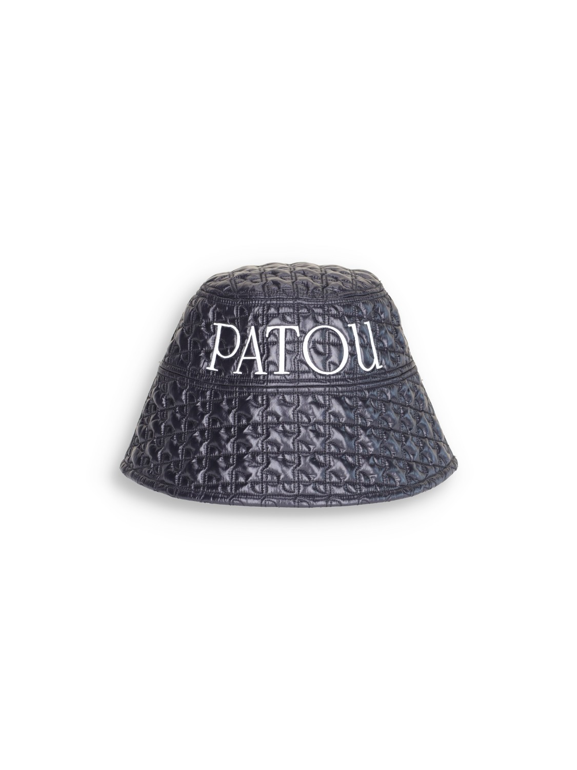 Bucket hat with embroidered pattern and logo  