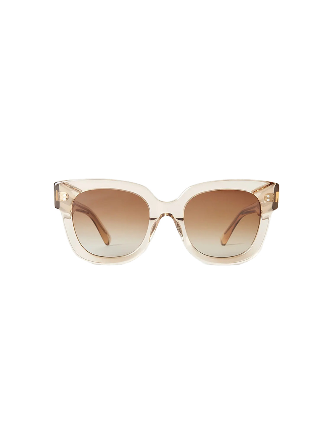 CHIMI Sunglasses with transparent frame  beige