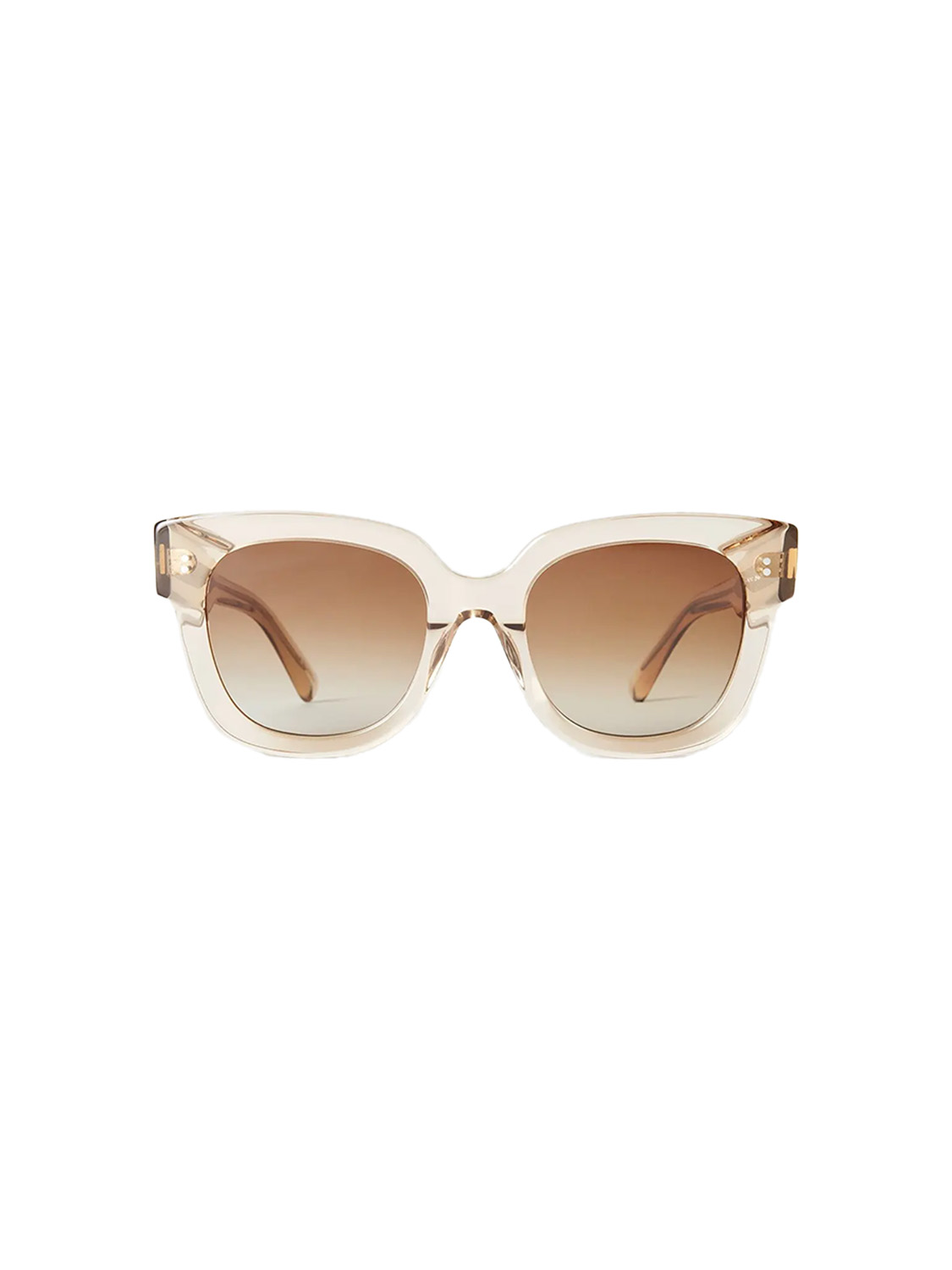 CHIMI Sonnenbrille mit durchsichtigem Rahmen   beige