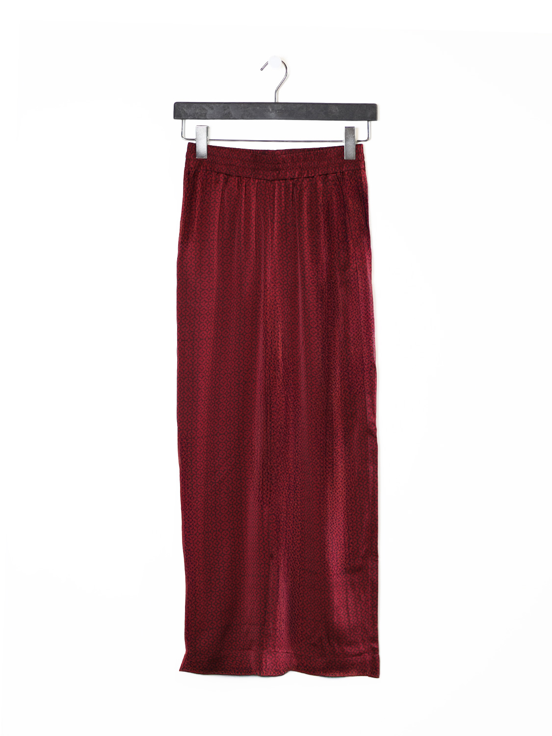 friendly hunting Weite Hose aus Seide  bordeaux XS