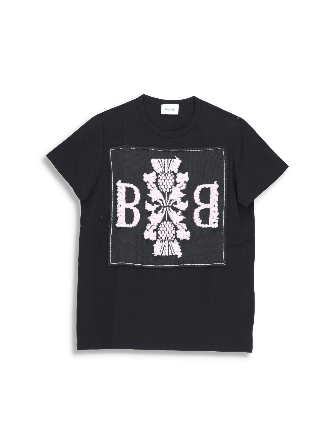 Barrie Barrie – Thistle - T - Shirt mit Logo Aufnäher  rot XS