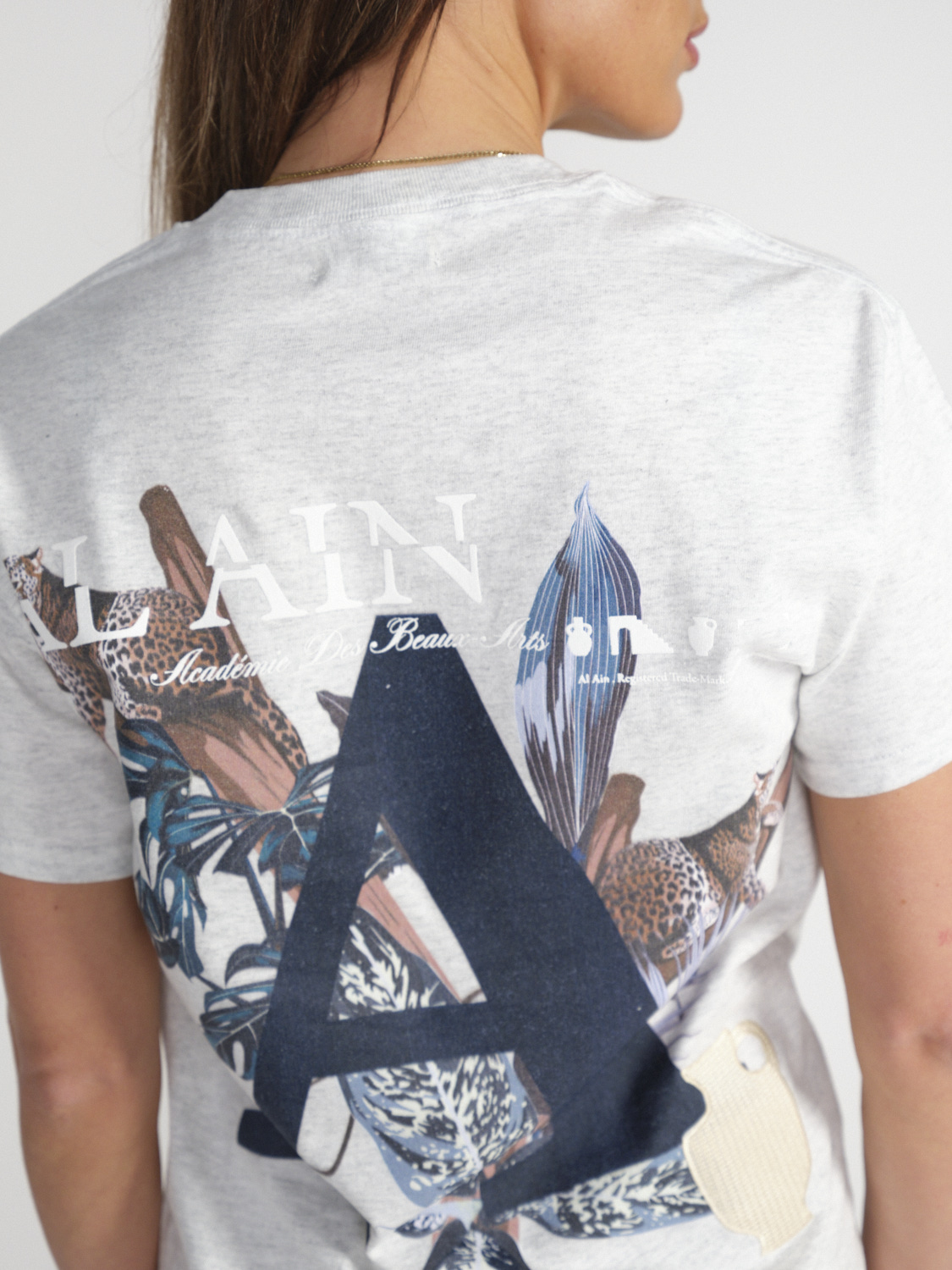 Al Ain T-Shirt with pattern  grey XS/S