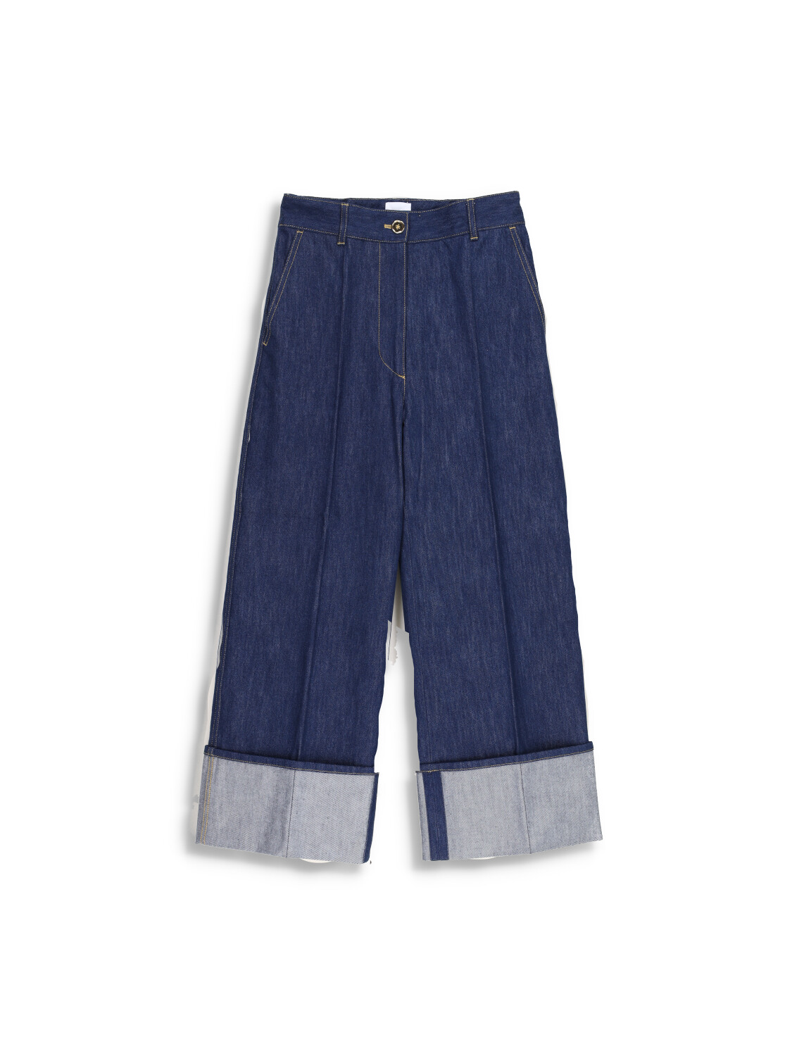 Denim Iconic - wide leg crease denim pants