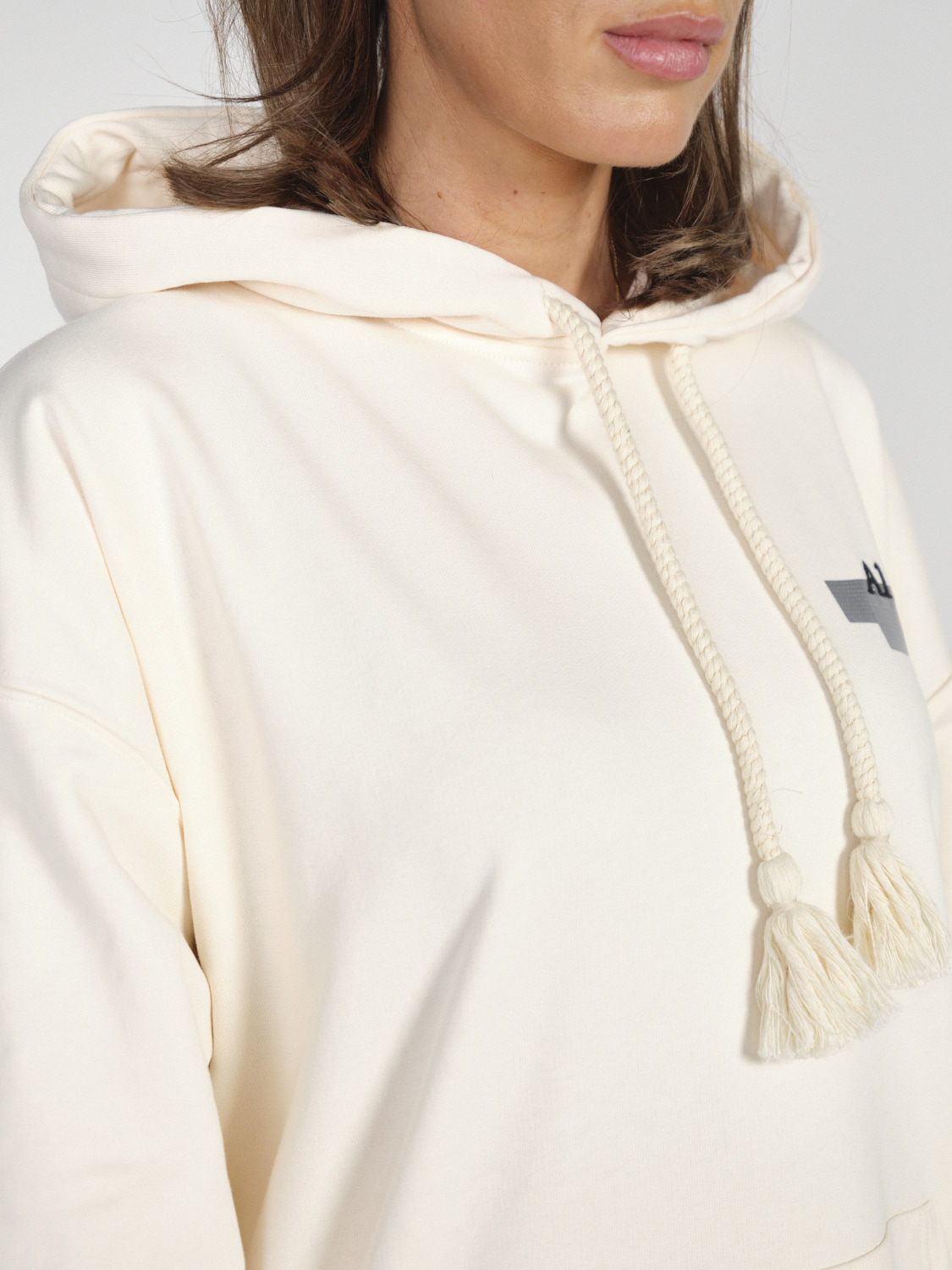 Al Ain Ahox – Oversized Hoodie with pattern  creme XS/S