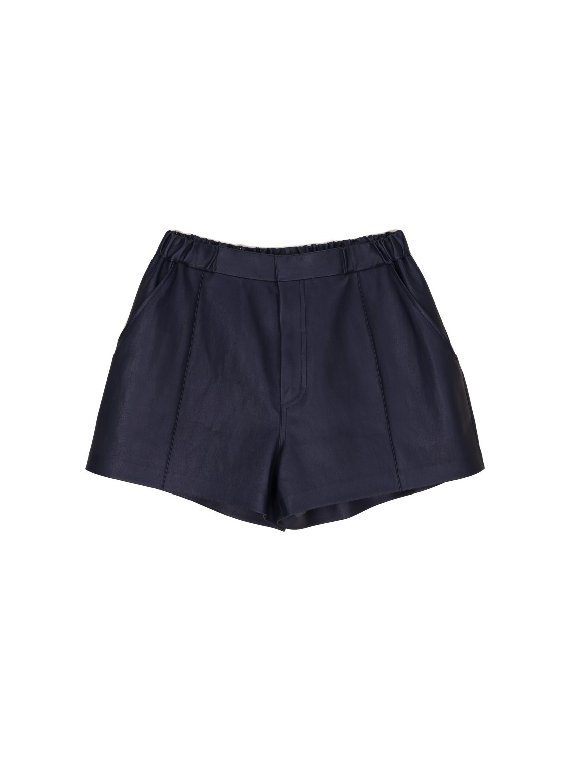 jitrois Pantaloncini Edie - Pantaloncini in morbida pelle di agnello   marine 34